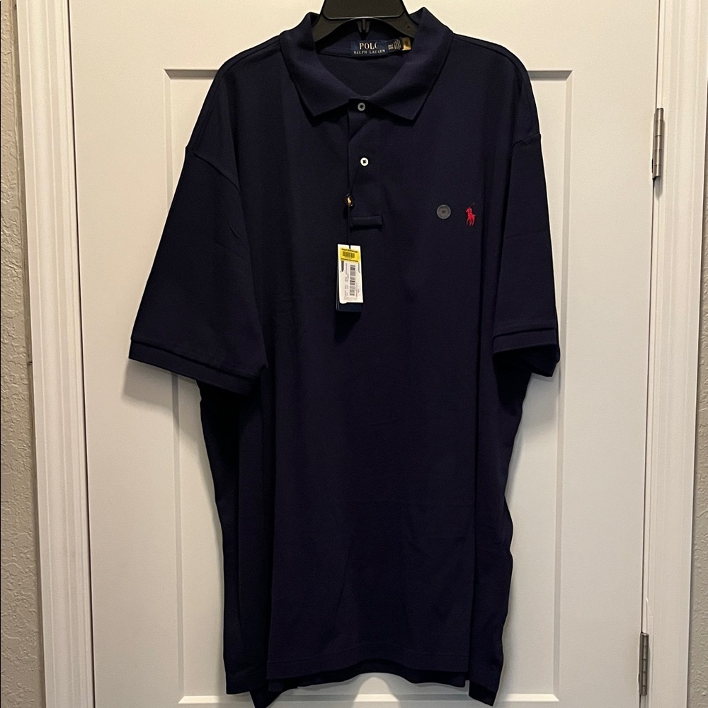 Polo by Ralph Lauren Men's Dark Blue Polo Shirt